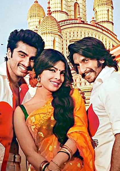 Arjun Kapoor, Priyanka Chopra and Ranveer Singh in Gunday