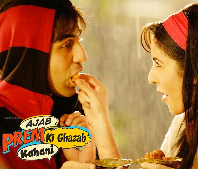 Ranbir Kapoor and Katrina Kaif in Ajab Prem Ki Ghazab Khaani