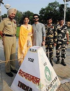 Sonam Kapoor and Fawad Khan at the Wagah border