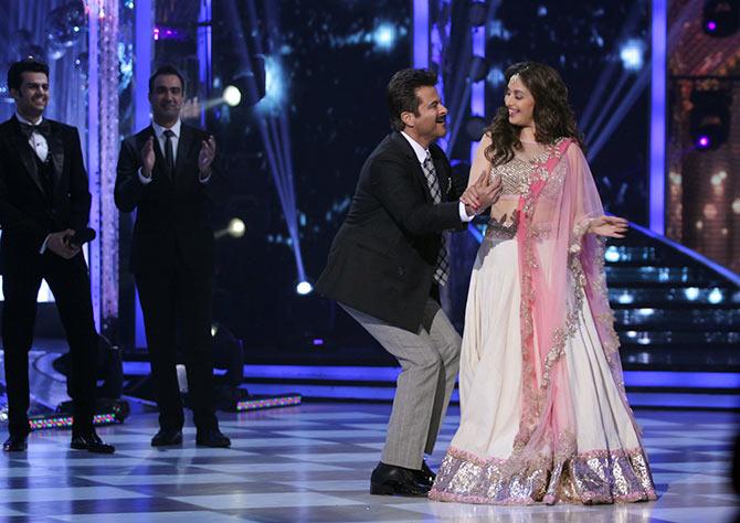 Anil Kapoor and Madhuri Dixit