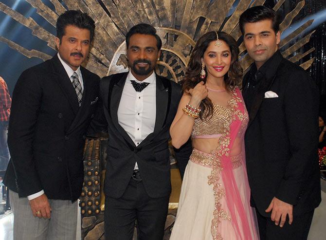 Anil Kapoor, Remo D'souza, Madhuri Dixit, Karan Johar