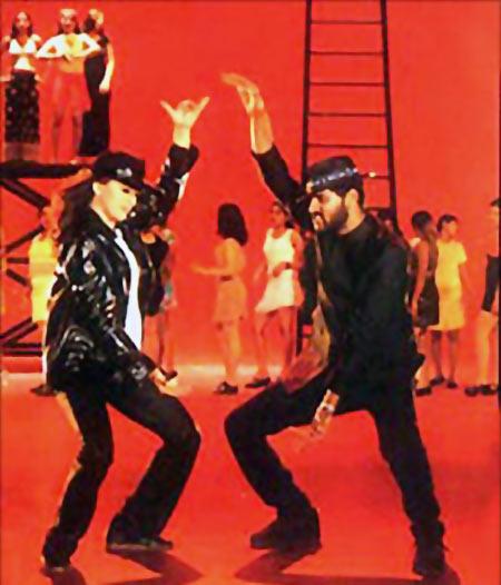 Madhuri Dixit and Prabhudeva in Pukar