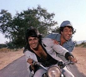 Amitabh Bachchan and Dharmendra in Sholay