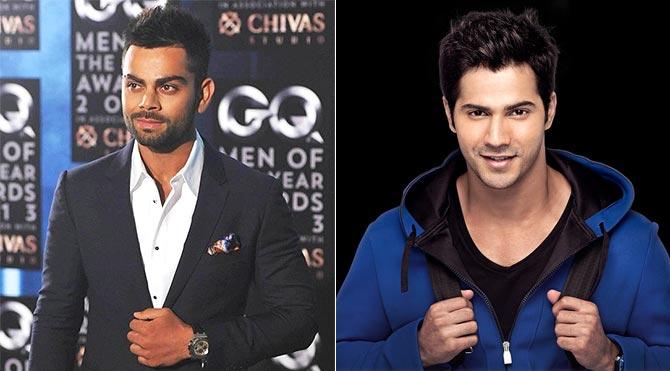 Virat Kohli and Varun Dhawan