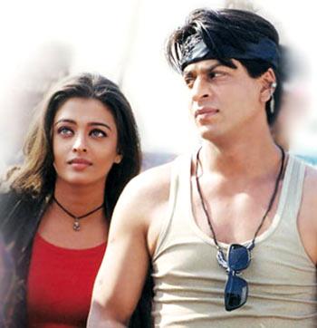 Aishwarya Rai Bachchan and Shah Rukh Khan in Josh