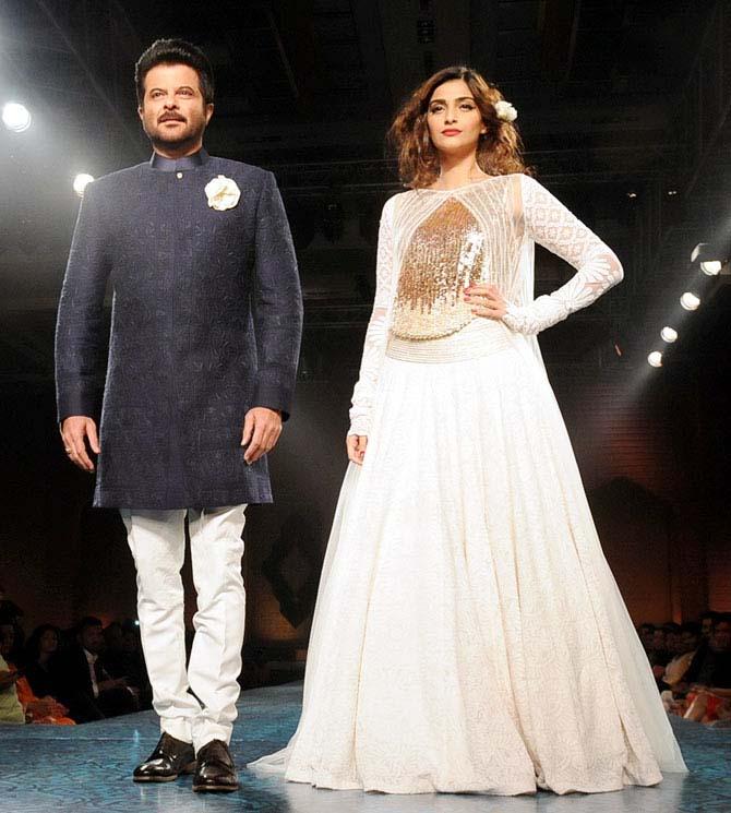 Anil Kapoor and Sonam Kapoor