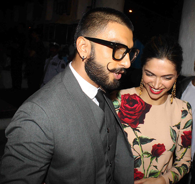 Ranveer Singh and Deepika Padukone