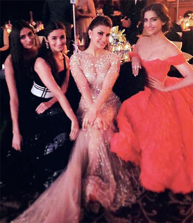 Athiya Shetty, Alia Bhatt, Sonam Kapoor