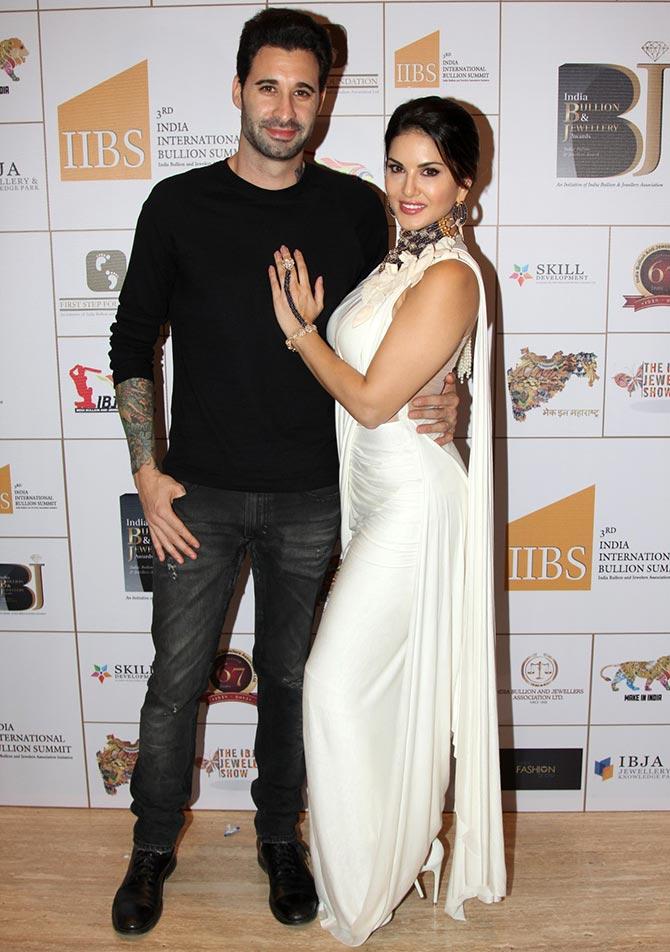 Daniel Weber and Sunny Leone