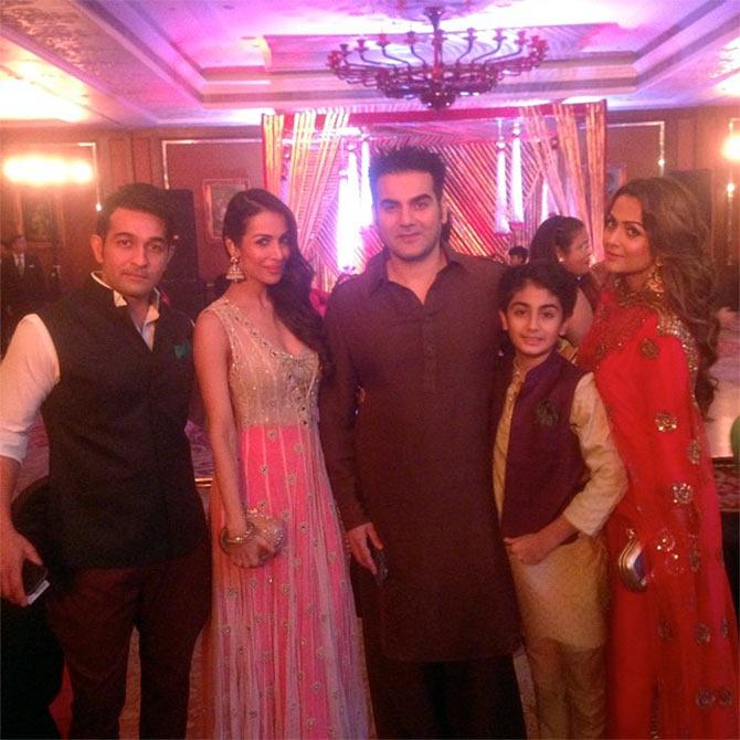 Shakeel Ladak, Malaika Arora Khan, Arbaaz Khan, Arhaan Khan and Amrita Arora Ladak