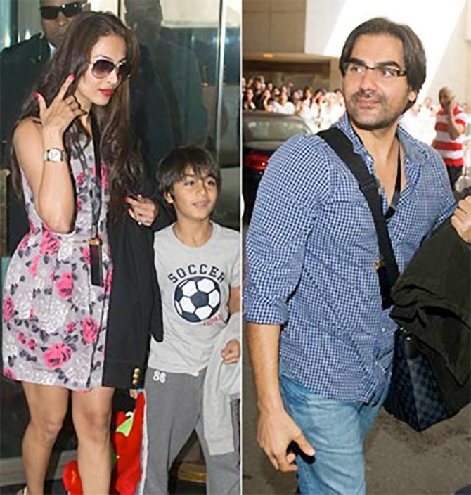 Malaika Arora Khan, Arhaan Khan and Arbaaz Khan