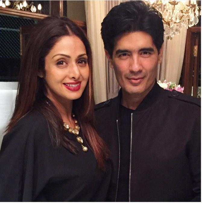 Sridevi and Manish Malhotra