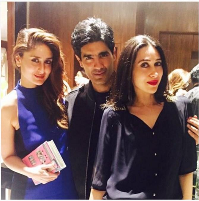 Kareena Kapoor, Manish Malhotra and Karisma Kapoor