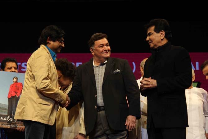 Amit Kumar, Rishi Kapoor and Jeetendra