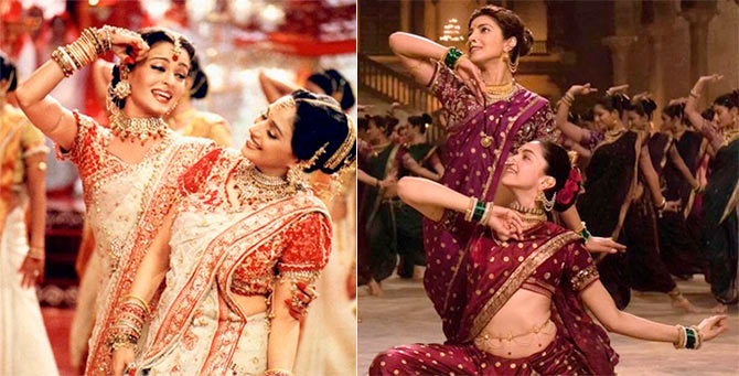 Dola Re vs Pinga: Vote for your favourite song! - Rediff.com Movies