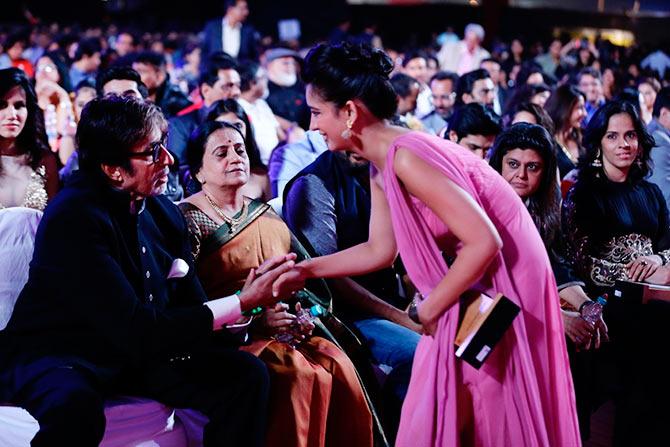 Akshara Haasan and Amitabh Bachchan