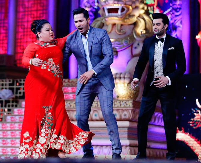 Bharati Dubey and Varun Dhawan