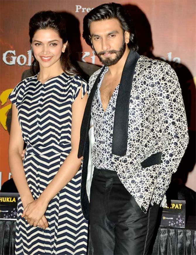 Ranveer Singh and Deepika Padukone 