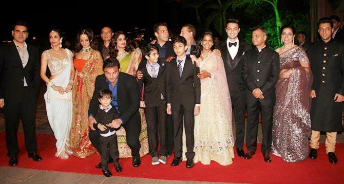 Salman Khan with his family