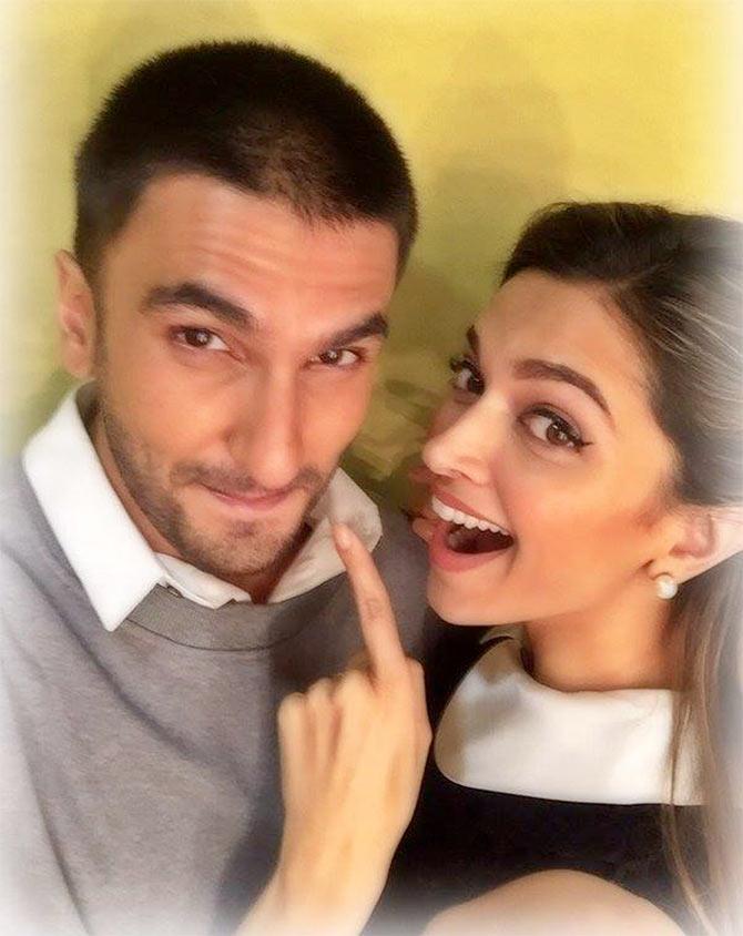 Ranveer Singh and Deepika Padukone 