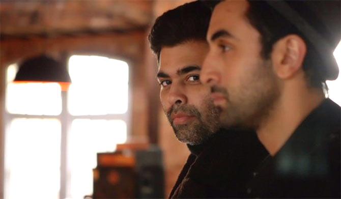 Karan Johar and Ranbir Kapoor