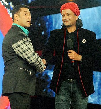 Salman Khan and Santosh Shukla