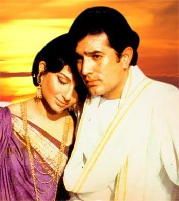 Sharmila Tagore and Rajesh Khanna in Amar Prem