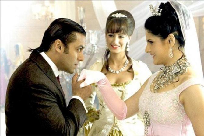 Salman Khan and Zarine 