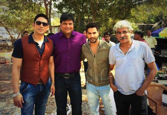 Hrisikesh Pandey, Daya Shetty, Varun Dhawan and Sriram Raghvan