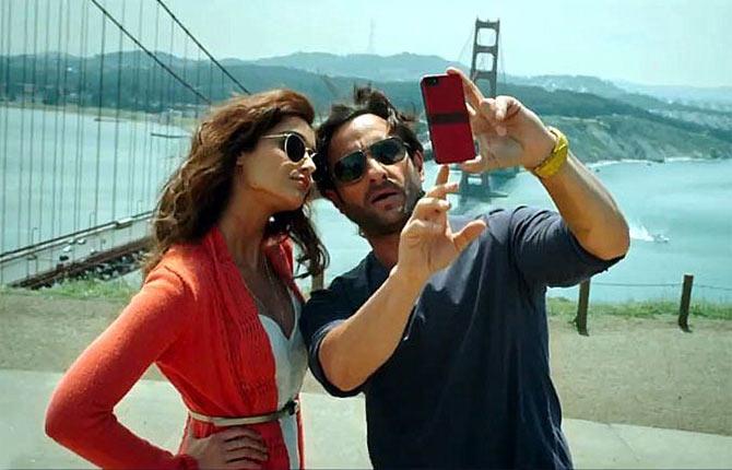 Ileana D'Cruz and Saif Ali Khan in Happy Ending