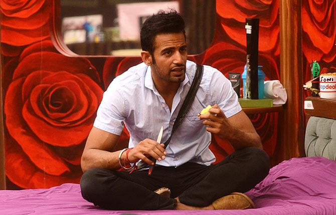 Upen Patel in the Bigg Boss 8 house