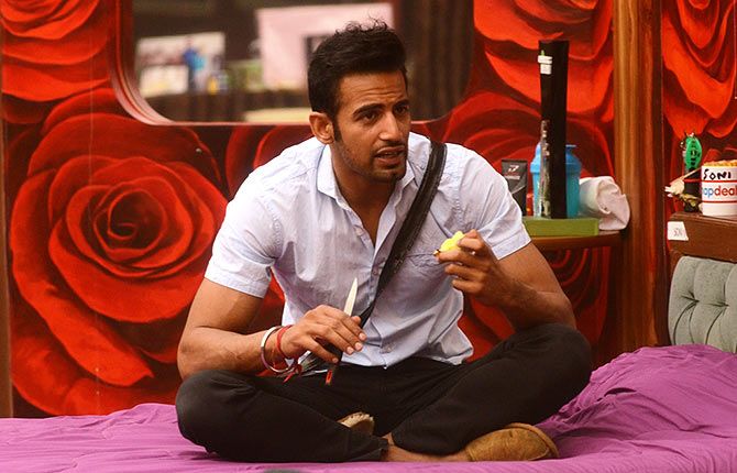 Upen Patel in the Bigg Boss 8 house