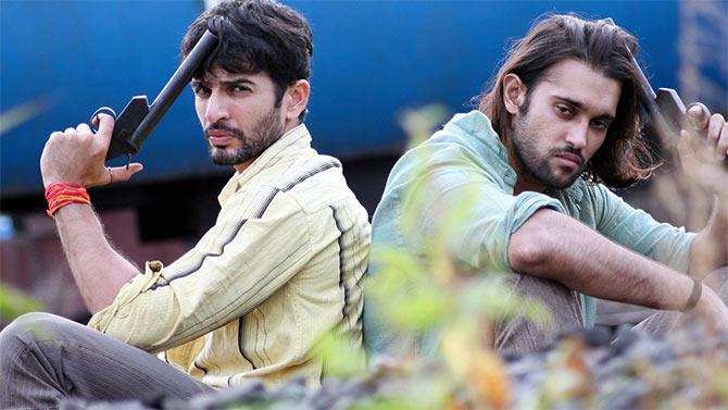 Jay Bhanushali and Akhil Kapur in Desi Kattey