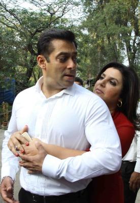 Salman Khan and Farah Khan