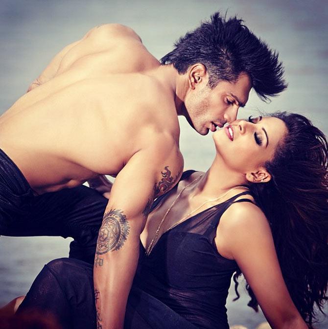 Karan Singh Grover and Bipasha Basu in Alone