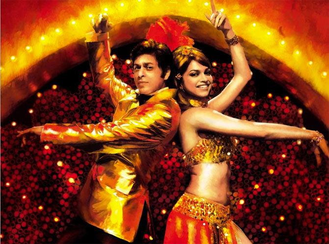 Shah Rukh Khan and Deepika Padukone in Om Shanti Om