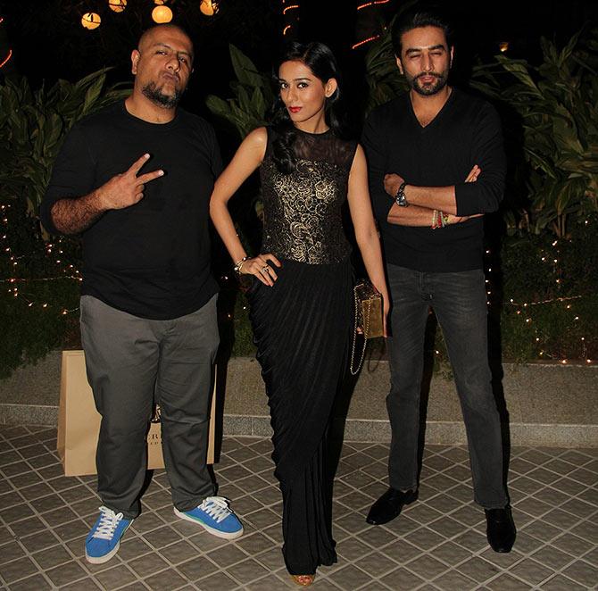 Vishal Dadlani, Amrita Rao and Shekhar Rajvijyan