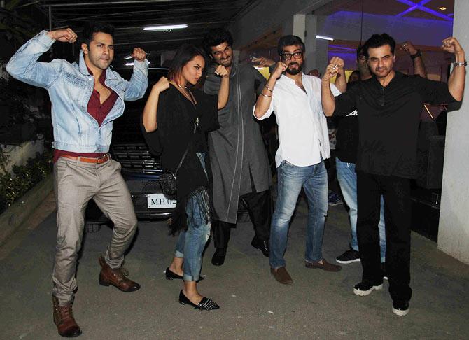 The Tevar team along with Varun Dhawan