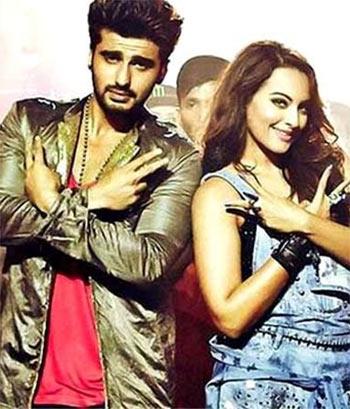 Arjun Kapoor and Sonakshi Sinha in Tevar