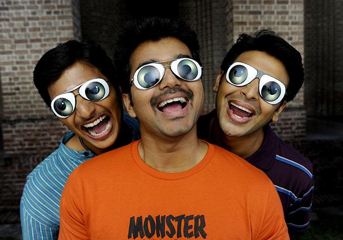 Jiiva, Vijay and Srikanth in Nanban