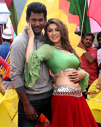 Vishal and Hansika Motwani in Aambala