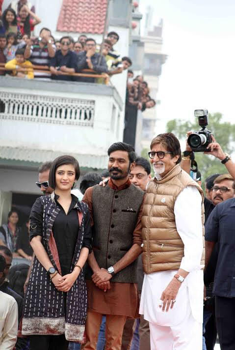 Akshara Hasaan, Dhanush and Amitabh Bachchan