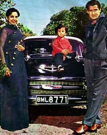 Geeta Bali, Aditya Raj Kapoor and Shammi Kapoor