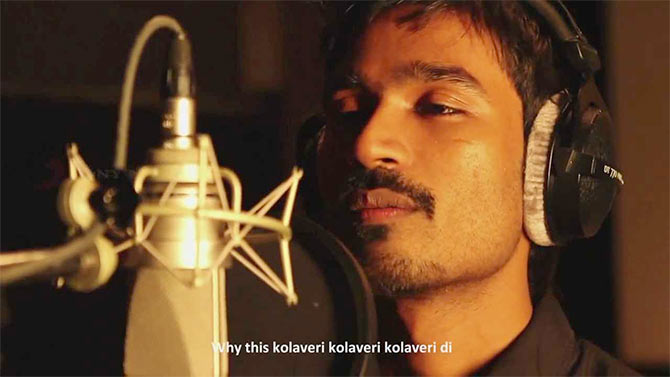 Dhanush singing Kolaveri Di