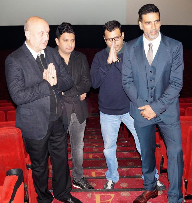 Anupam Kher, Bhushan Kumar, Neeraj Pandey, Akshay Kumar