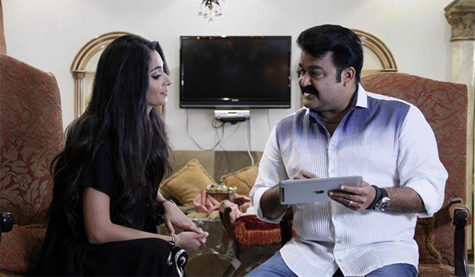 Varuna Shetty and Mohanlal in Rasam