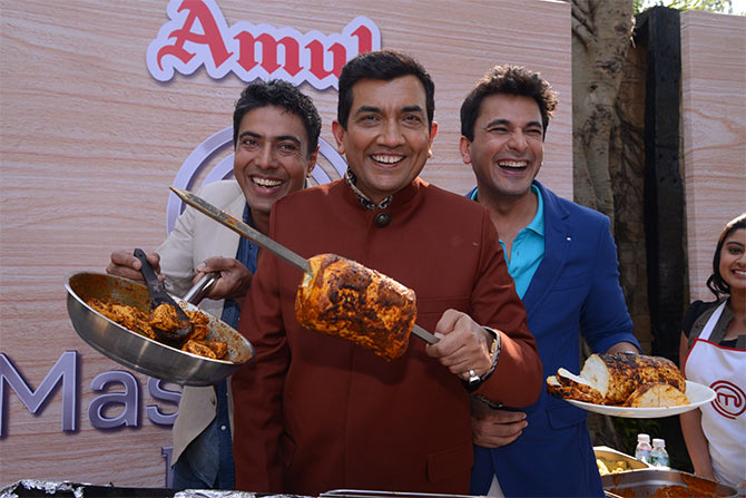 Chef Ranveer Brar, Chef Sanjeev Kapoor and Chef Vikas Khanna