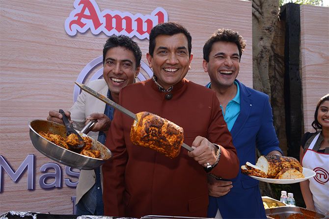 Chef Ranveer Brar, Chef Sanjeev Kapoor and Chef Vikas Khanna