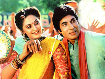 Jaya Pradha and Amitabh Bachchan in Aaj Ka Arjun