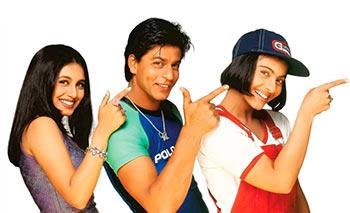 Rani Mukerji, Shah Rukh Khan, Kajol in Kuch Kuch Hota Hai